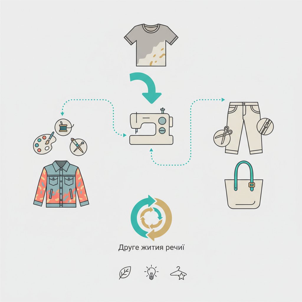 Друге життя речей: як стильно кастомізувати старий одяг (Upcycling)