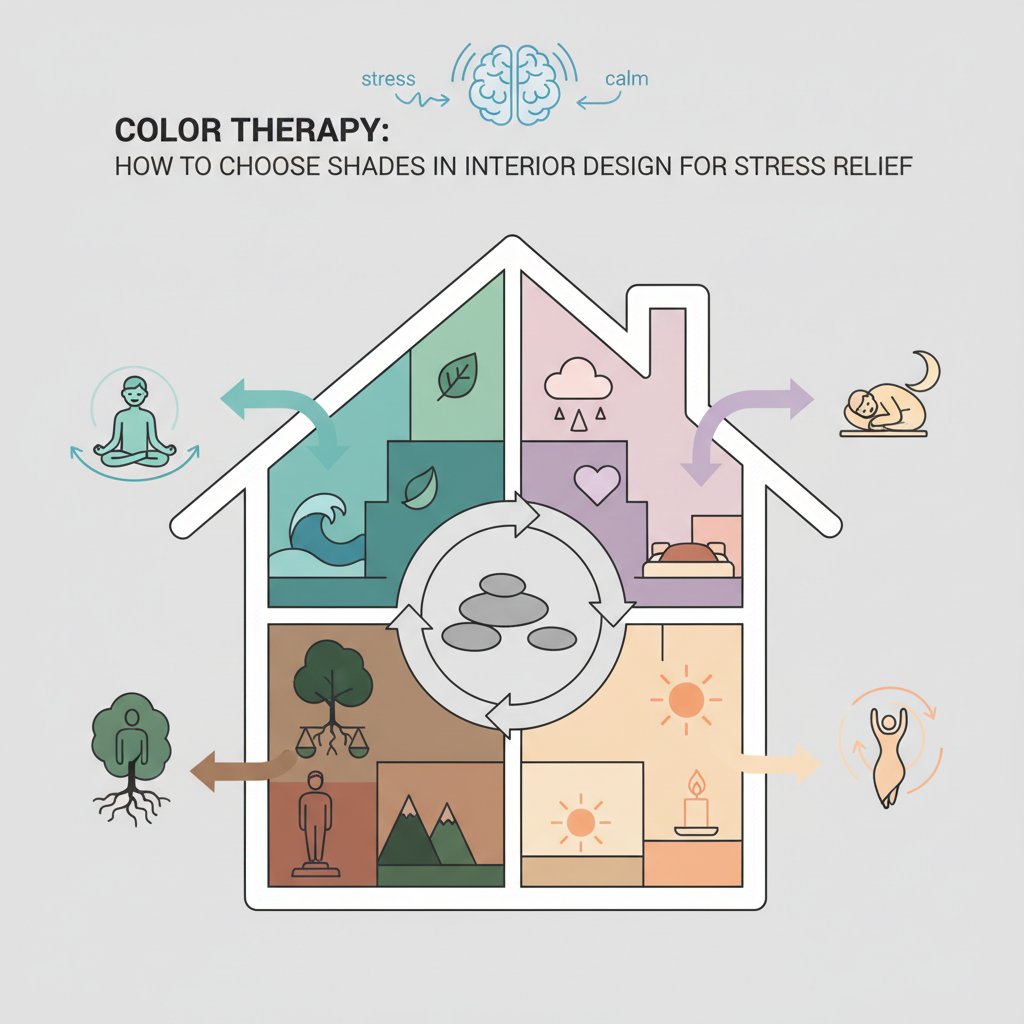 Кольорова терапія: як підібрати відтінки в інтер’єрі для зняття стресу