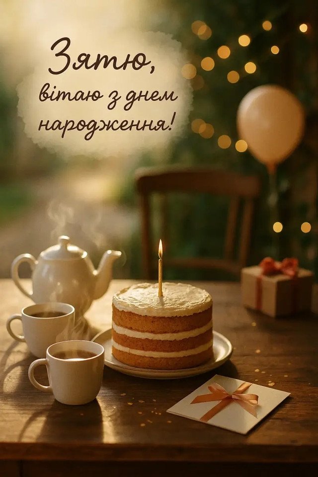 найкращі привітання з днем народження зятю від тещі