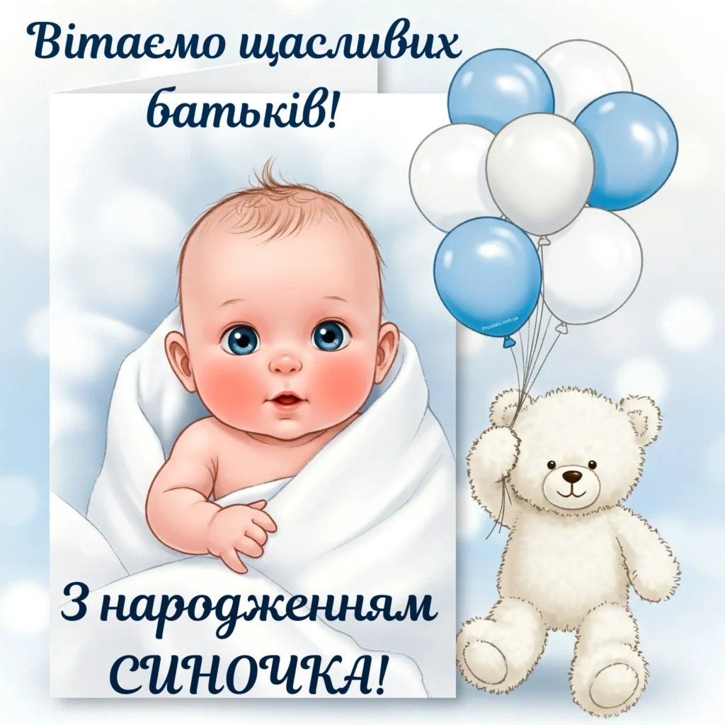привітання з днем народження синочка