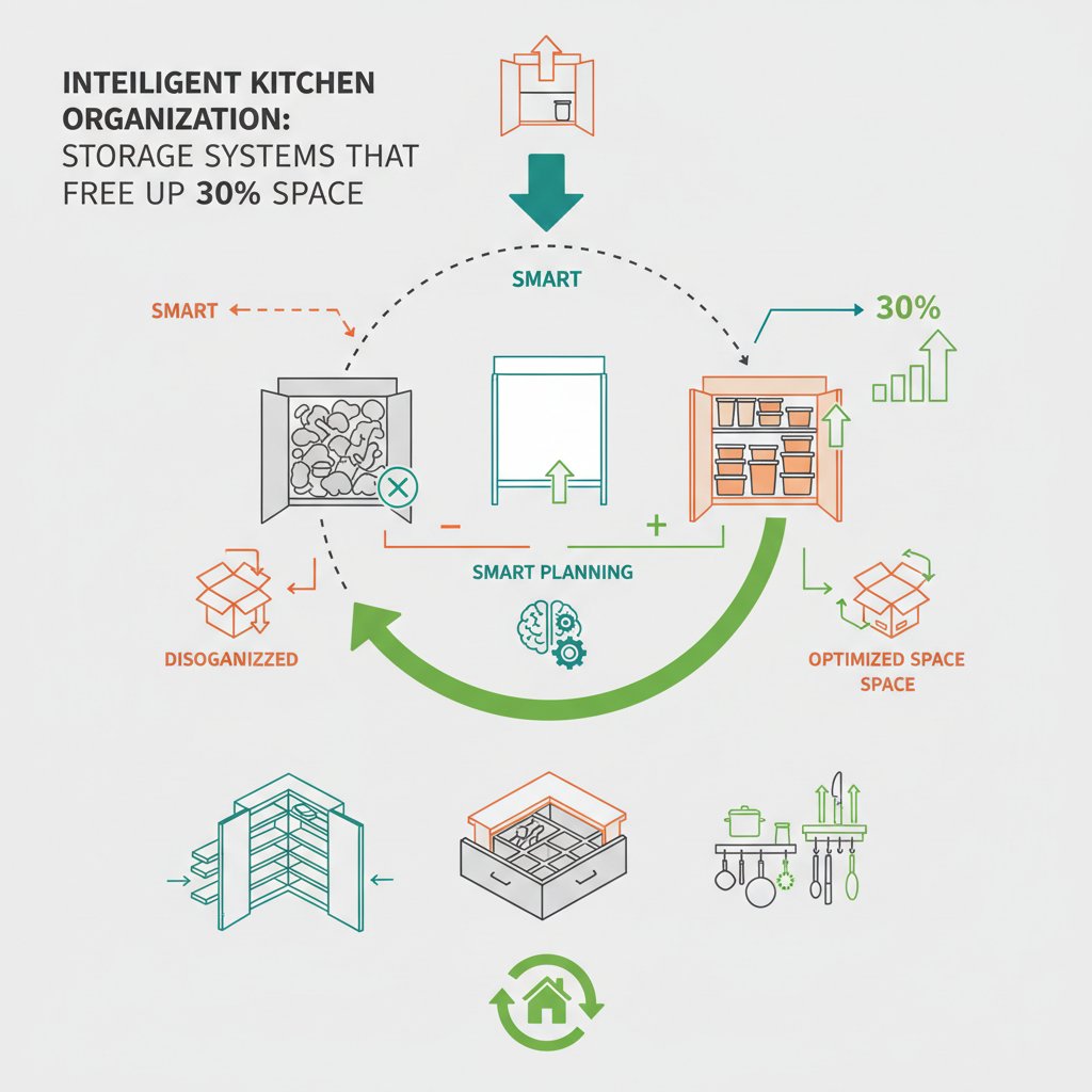 Розумна організація кухні: системи зберігання, що звільнять 30% простору