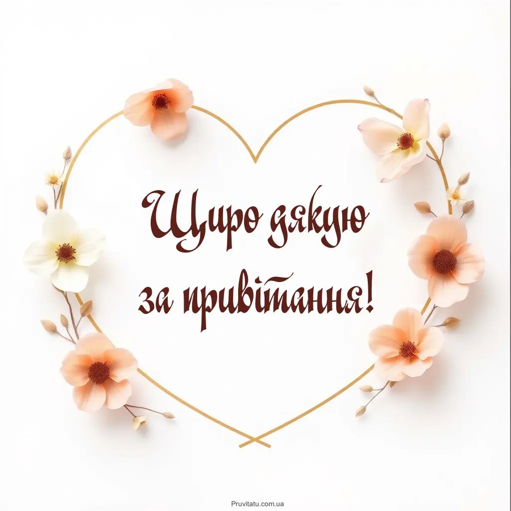 щиро дякую за привітання - картинки