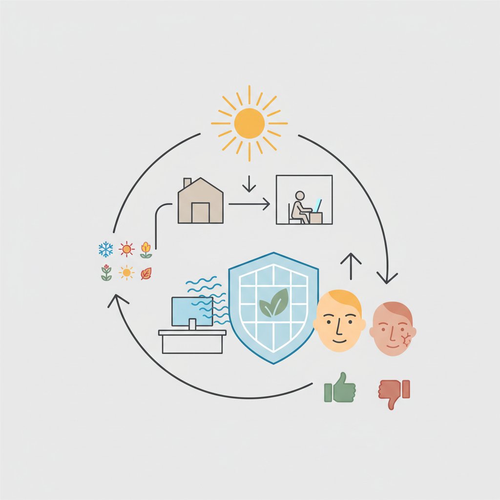 Сонцезахист 365: чому SPF потрібен навіть в офісі перед монітором