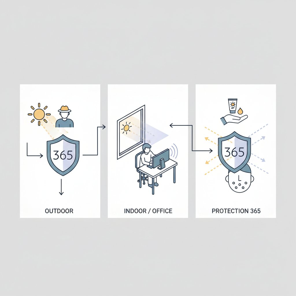 Сонцезахист 365: чому SPF потрібен навіть в офісі перед монітором