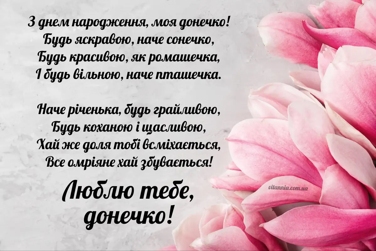 від мами донечко дочці привітання з днем народження донечки картинки