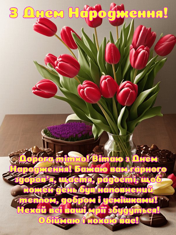 вітання з днем народження тітці своїми словами